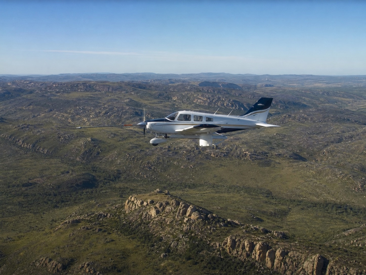 Airborne geophysical survey over Brazilian terrain