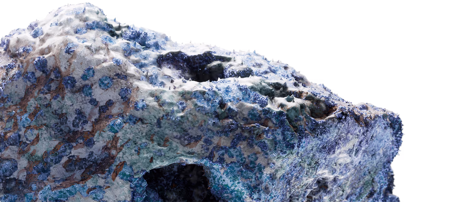 Amostra mineral associada ao aprendizado contínuo